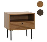 Mendler Table de nuit 1 tiroir - Marron