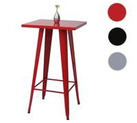 Mendler Table haute carrée - Rouge