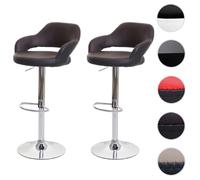 Mendler Tabouret de bar pivotant - Brun