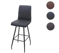 Mendler Tabouret de bar pivotant - Gris foncé