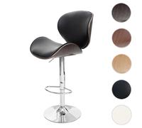 Mendler Tabouret de bar rétro - Noir