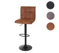 Mendler Tabouret de bar vintage - Noir
