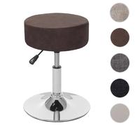 Mendler Tabouret en velours - Marron