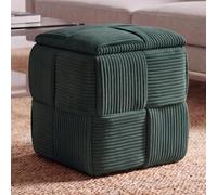 Mendler Tabouret HWC-Q47 (260 g/m²) 43 x 40 x 40 cm Vert