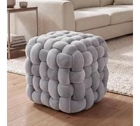 Mendler Tabouret HWC-Q48 (220 g/m²) 39 cm Gris foncé