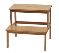 Mendler Tabouret marche-pied bambou - Marron