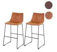Mendler Tabourets de bar - Marron