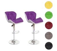 Mendler Tabourets de bar - Violet