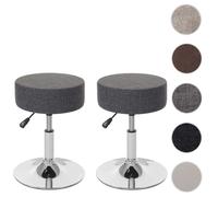 Mendler Tabourets réglables - Gris