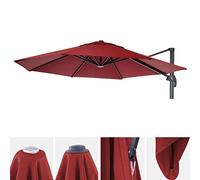 Housse de parasol HWC-A96, 8 baleines rondes Ø3m 220g/m² polyester, housse de rechange p.ex. pour parasol ampli HWC-A96 ~ bordeaux
