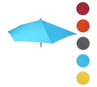 Housse De Rechange Pour Parasol Semi-Circulaire Parla, Housse De Parasol De Rechange, 270cm Tissu/Textile Uv 50+ 3kg Turquoise Bleu