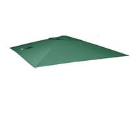 Housse de rechange pour parasol de luxe HWC-A96, housse de rechange pour parasol, 3 x 3 m (Ø 4,24 m), polyester ~ vert foncé