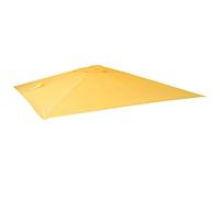 Mendler Housse de remplacement pour parasol de jardin de luxe HWC-A96 - 3x4 m (Ø5 m) polyester jaune