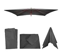 Mendler Housse de rechange pour parasol Florida 2x3 m – Parasol en bois – Anthracite