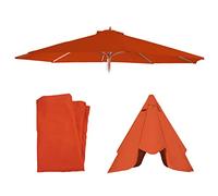 Mendler Toile de Rechange pour Parasol Florida Ø 3,5m Polyester 8 Baleines Terracotta