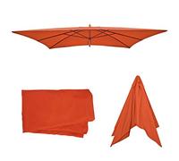 Mendler Housse de rechange pour parasol Florida 3 x 4 m Polyester 6 kg Terre cuite