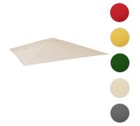Toile de rechange pour parasol déporté HWC, 3 x 4 m ~ crème