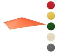Mendler Housse de rechange pour parasol de luxe HWC-A96 3x3m (Ø4,24m) Polyester 2,7 kg Terre cuite