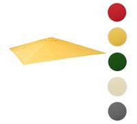 Mendler Housse de remplacement pour parasol de jardin de luxe HWC-A96 - 3x4 m (Ø5 m) polyester jaune