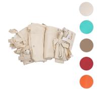 Mendler – Pergola (tonnelle) HWC-A22 – Jeu de 4 parois latérales polyester 3x3 m – Beige