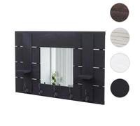 Mendler Vestiaire mural avec miroir - Gris