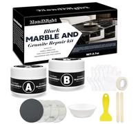 MendMight Kit Reparation Carrelage, Kit Réparation Receveur de Douche Résine, Colle Carrelage Kit de Réparation pour Comptoirs en Quartz et Marbre pour ébréchures, Trous, Bosses, Défauts, Rayures