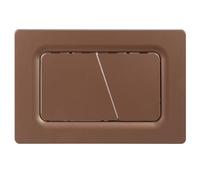 Mendorio Plaque Commande WC Mat Pour Geberit Sigma，UP300/UP320，Bronze | Panneau À Double Chasse, Fourni Avec Set De Leviers De Chasse Et Cadre D'Installation