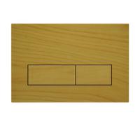 Mendorio Plaque de Commande WC Compatible avec Geberit Duofix Sigma, Delta et Basic, Kit de Rechange avec Tiges de Poussée et Cadre de Montage pour UP300 & UP320, 245 x 164 mm(Grain de bois-M5)