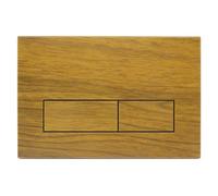 Mendorio Plaque de Commande WC Compatible avec Geberit Duofix Sigma, Delta et Basic, Kit de Rechange avec Tiges de Poussée et Cadre de Montage pour UP300 & UP320, 245 x 164 mm(Grain de bois-M9)
