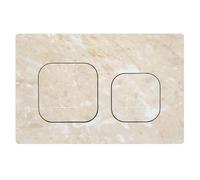 Mendorio Plaque de Commande WC Compatible avec Geberit Duofix Sigma, Delta et Basic, Kit de Rechange avec Tiges de Poussée et Cadre de Montage pour UP300 & UP320, 245 x 164 mm(Beige-Y4-B)