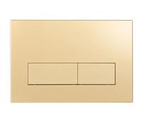 Mendorio Plaque de Commande WC, Compatible Avec Geberit Sigma, UP300 et UP320, avec Double Chasse, Équipée d'un Set de Leviers de Chasse et d'un Cadre d'Installation, Dims 245 × 164mm.(Gold Matt)