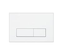Mendorio Plaque de Commande WC, Compatible avec Geberit Sigma, UP300 et UP320, avec Double Chasse, Équipée d'un Set de Leviers de Chasse et d'un Cadre d'Installation, Dimensions 245 × 164 mm.(Blanc)