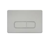 Mendorio Plaque de Commande WC, Compatible avec Geberit Sigma, UP300&UP320, avec Double Chasse, Équipée d'un Set de Leviers de Chasse et d'un Cadre d'Installation, Dimensions 243×164mm(Gris argenté)