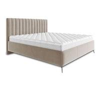 Mendoza Lit Coffre Velours 180x200 - Beige