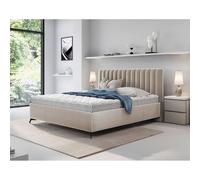Mendoza Lit Coffre Velours 180x200 - Beige