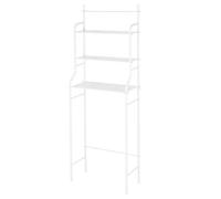 MENGDA 3 Niveaux Étagère de Toilettes, Support de Machine à Laver Étagère de Rangement pour Machine à Laver (Blanc)