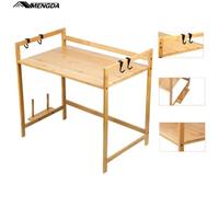 MENGDA Support Four à Micro-Ondes,Support d'étagère de Cuisine Four à Micro-Ondes en bambou 52x30x35cm