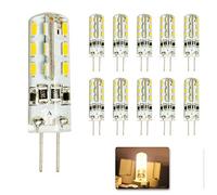 Mengjay® 10X G4 DC12V 1.5W Ampoule LED 24LEDs SMD 3014 LED Maïs Lampe pour Cristal Lampe LED Spot Ampoule Blanc Chaud