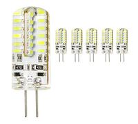 Mengjay® 5X G4 Ampoule LED Blanc froid DC 12V 3W 48LEDs SMD 3014 220-250LM maïs Lampe pour lampe en cristal LED ampoules Spot garantie de bonne qualité d'économie d'énergie