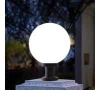 Mengjay Acryliques Lampe d'extérieur, lampadaire antique, lampe de chemin de style rétro rustique, étanche IP65, pour jardin extérieur, balcon, terrasse, décoration de chemin (25cm)