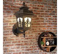 Mengjay Applique Murale Extérieure Rustique E27 Blanc Chaud 60W IP23 14x14x10cm Jardin Extérieur 1 Unité