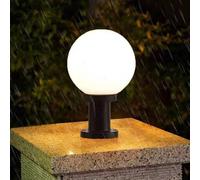 Mengjay Lampadaire De Jardin Étanche Lampe Pilier Exterieur Chemin Lampadaire Extérieur,E27 Etanche Décoration,Borne Lumineuse Jardin,Éclairage moderne Lampe Pilier Portail (∅25cm)