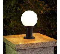 Mengjay Lampadaire De Jardin Étanche Lampe Pilier Exterieur Chemin Lampadaire Extérieur,E27 Etanche Décoration,Borne Lumineuse Jardin,Éclairage moderne Lampe Pilier Portail (∅15cm)