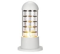 Mengjay Lampadaire Exterieur éclairage Terrasse, Borne Lumineuse Jardin,E27 Etanche Rustique Sur Pied Décoration Aluminium Éclairage De Jardin Éclairage moderne Lampe Pilier Portail (Blanc)