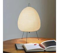 Mengjay Lampe De Table lanterne en papier,Créatif Style Minimaliste Nuit Lampe De Chevet Confortable lampe de bureau en Papier Japonais Style (B)