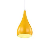 Mengjay Lampe Pendentif/Suspension E27 en Métal Plafonnier Suspensions Lumiere Suspension Luminaire Moderne Plafonnnier Luminaires Metal Jaune Plafond Lumière éclairage.