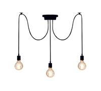 Mengjay Suspension Luminaire Vintage Industrielle,Créatif Lampe Araignée Réglable Lampe Lustre,Rétro DIY Suspension Lampe Plafonnier pour Salon Chambre Cuisine Bar Décoration (3 têtes)