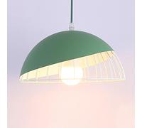 Mengjay Suspensions Luminaire Nordique Moderne, Lustre Metal Cage E27 Rétro Simple, Lampe Plafonnier Macaron Vintage Créatif, Loft Pendante Lumière pour salle à manger Cuisine Salon (Vert)