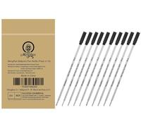 MengRan 11,4 cm Recharges pour stylo à bille pour stylos Twist, pointe moyenne de 1 mm, compatibles avec les recharges de stylo Cross (8513) (lot de 10 encres noires)