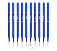 MengRan ZENNYTH Livelyline Lot de 10 recharges d'encre gel pour stylos à pointe fine de 0,5 mm Encre bleue 10 pièces
